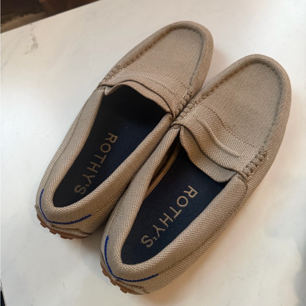 Rothy's Beige Men's Slip-On Loafers